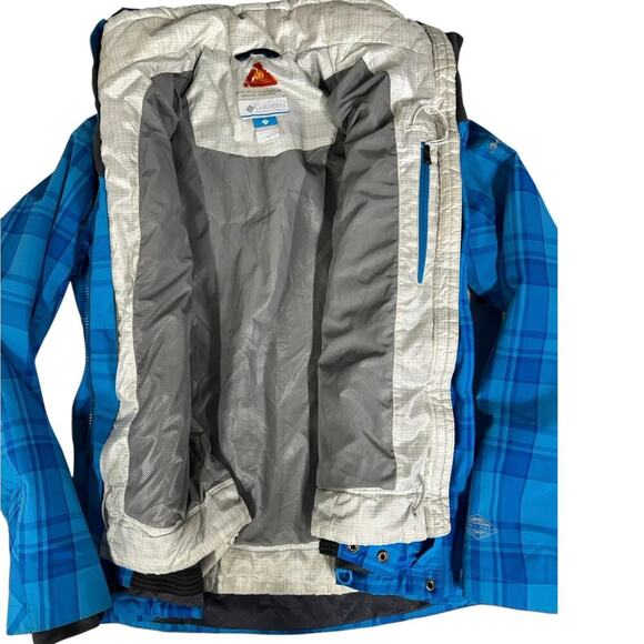 Columbia Blue Whirlibird™ V Interchange Jacket Zip Out Liner Venting Hood Size S - Picture 12 of 16